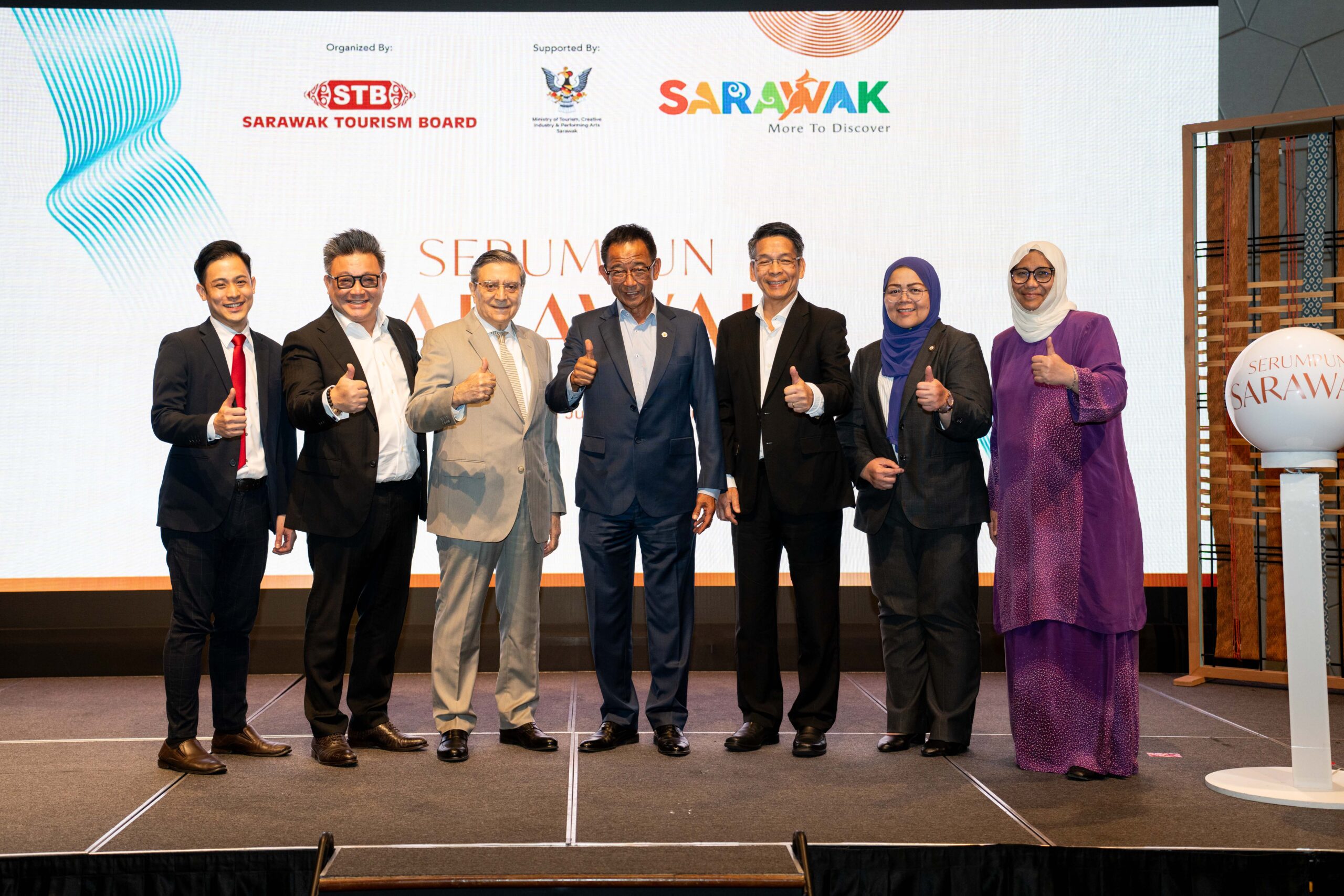 Serumpun Sarawak programme launch — Minister YB Dato Sri Abdul Karim Rahman Hamzah, Ministry of Tourism Creative Industry and Performing Arts Sarawak (MTCP), July 2025